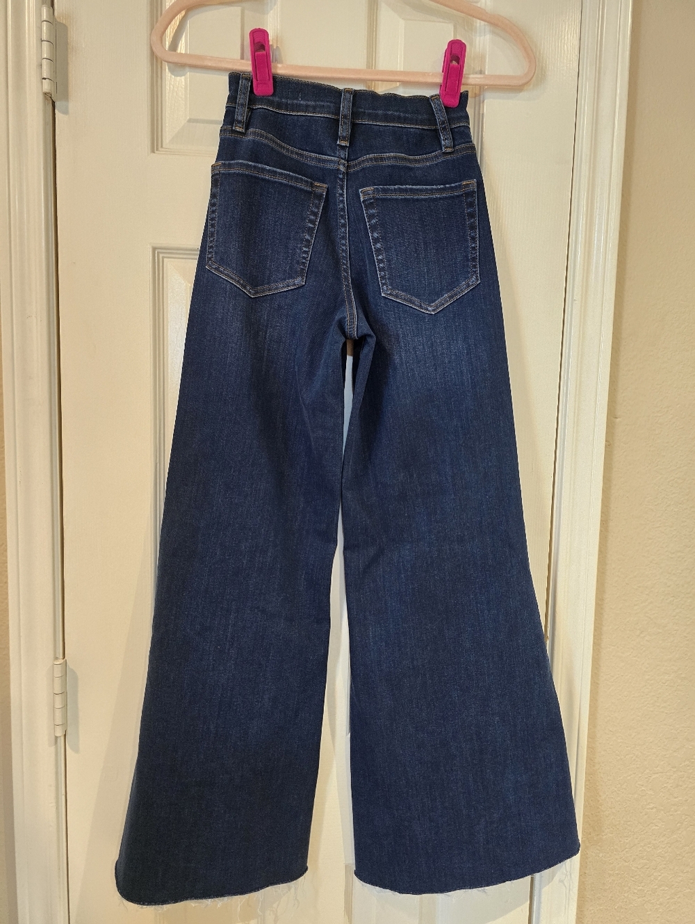 $268 Frame Denim le Palazzo Crop Wide Leg Jeans Size 24 - Picture 5 of 8
